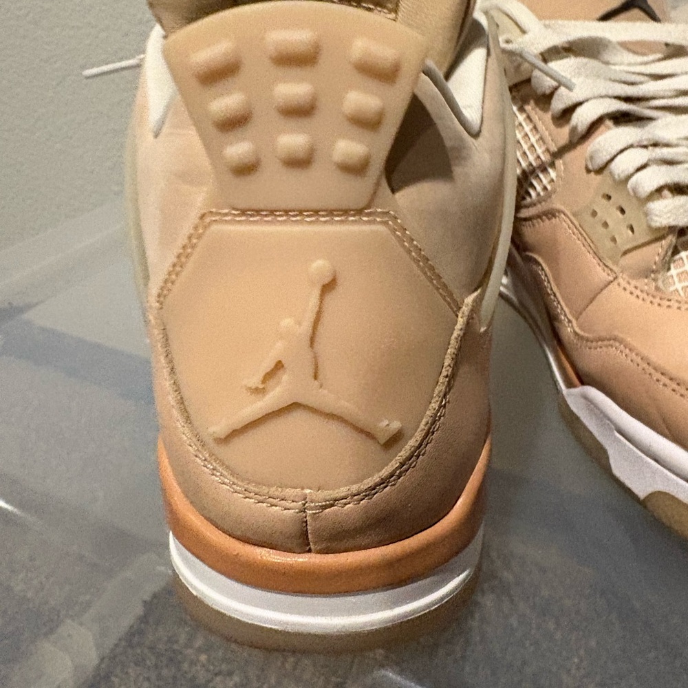 Jordan Women's Sneakers in Tan and White - Picture 6 of 12